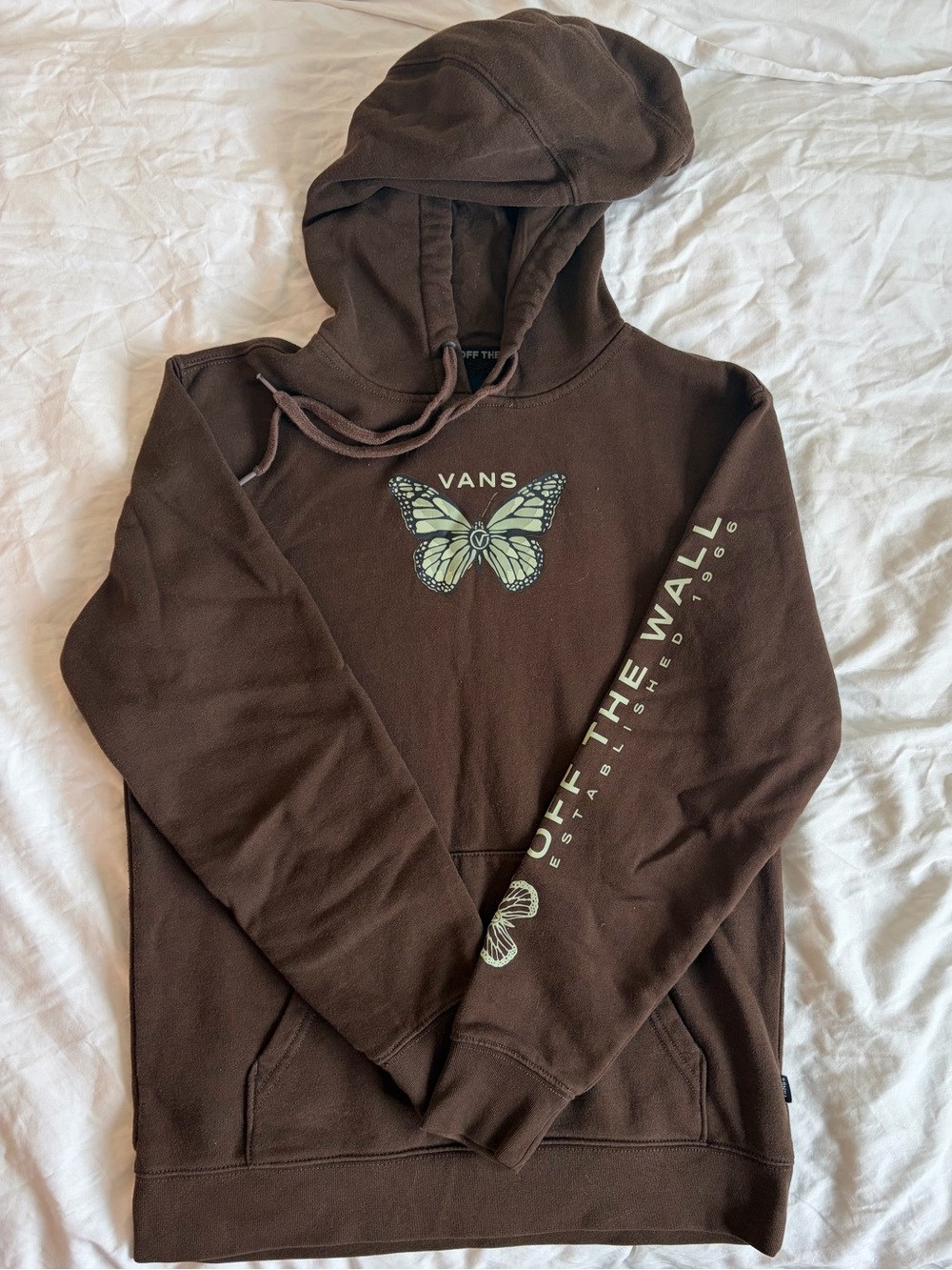 Vans Brown Butterfly Graphic Hoodie - Off The Wall